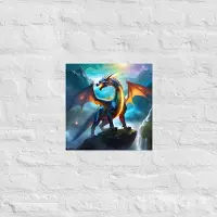 MT Fantasy Draak poster | Abstracte Poster | Fantasyposter | Coole Poster | 35x35 cm | Poster Draak | Wanddecoratie | Muurposter | | Geschikt om in te lijsten