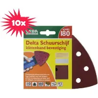 Veba 10 x 10pcs P180 Delta-schuurpapier vd
