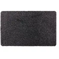 Cleanwalk droogloopmat - 50x80 cm - katoen - zwart 852 - PVC backing