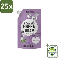 Marcel's Green Soap 25 x Marcel’s Green Soap – Handzeep Navulling – Lavendel & Rozemarijn – 500 ml - Grootverpakking - Handzeep - Natuurlijke Handzeep - Plantaardige Handzeep - Lavendel Handzeep - Rozemarijn Handzeep