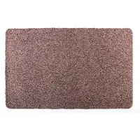Cleanwalk droogloopmat - 60x100 cm - katoen - bruin/oranje 880 - PVC backing