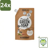 Marcel's Green Soap Marcel’s Green Soap – Allesreiniger Navulling – Sandelhout & Kardemom – 500 ml - Voordeelverpakking - 24 stuks - Handzeep navulling - Sandelhout en kardemom