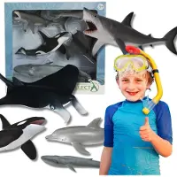 Collecta Set kinderfiguren, zeedieren 3+