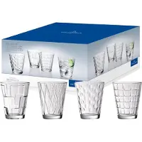 Villeroy & Boch waterglazenset, speciale drinkglazen, glazen water, drinkglazen, sapglazen, 4-delig, 310 ml, kristalglas, vaatwasmachinebestendig