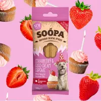 Soopa - Hondensnack - Dental sticks - Birthday Cupcake - Display 10 stuks