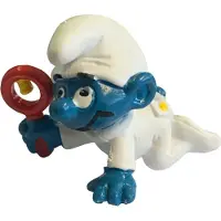 Schleich Baby smurf wit - speelfiguurtje - 4,5 cm - Babygeschenk / Geboorte poppetje - - De smurfen