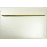 Netuno Metallic (parelmoer) ecru enveloppen A5 - 162 x 229 mm - C5 - 20 stuks - HK zelfklevend met plakstrip - 120 gram - Majestic -