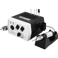 JSDA Elektrische nagelfrees, JD 400, professioneel 30.000 omw/min, set nagelvijl, manicure, pedicure, gelnagels, frees incl. 4 opzetstukken, acrylnagels, 4 bits, eeltverwijderaar, privé & studio