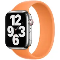 Apple Siliconen solobandje voor de Watch | 44/45/46/49 mm - Maat 11 - Marigold