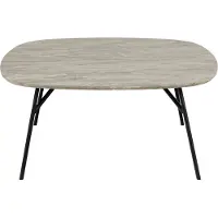 Ebuy24 Mik Salontafel H 40 x B 90 x D 90 cm - Grijs