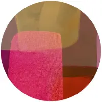 Reinders - Roze tinten I - Glasschilderij Ø 50 cm - Roze