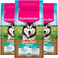 Eukanuba 3x Hondenvoer Droog Grain Free Adult Large Oceaanvis 3 kg