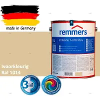 Remmers Induline T-670 PLUS Dekkende Houtbeits buiten – RAL 1014 Ivoorkleurig – 5 L – Opvolger GW 310 Dekkend
