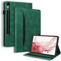 Mobigear Tablethoes geschikt voor Samsung Galaxy Tab S10 Ultra Hoes | Folio Bookcase - Groen