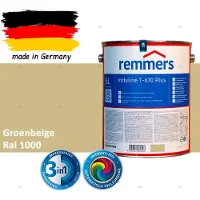 Remmers Induline T-670 PLUS Dekkende Houtbeits buiten – RAL 1000 Groenbeige – 5 L – Opvolger GW 310 Dekkend