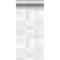 Origin Wallcoverings behang dierenhuid met vacht structuur licht warm grijs - 347485 - 53 cm x 10,05 m