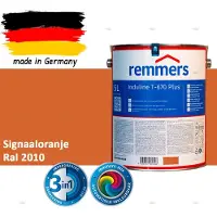 Remmers Induline T-670 PLUS Dekkende Houtbeits buiten – RAL 2010 Signaaloranje – 5 L – Opvolger GW 310 Dekkend