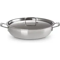 Le Creuset RVS Provençaalse Sauteerpan Ø 30cm 4,8l