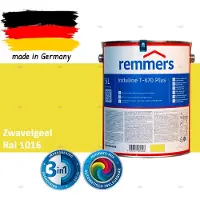 Remmers Induline T-670 PLUS Dekkende Houtbeits buiten – RAL 1016 Zwavelgeel – 5 L – Opvolger GW 310 Dekkend