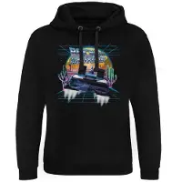Retour Vers Le Futur Trui met capuchon - Retro Neon Desert - M tot XXL - voor Mannen - zwart | Maat XL