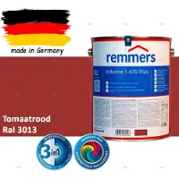 Remmers Induline T-670 PLUS Dekkende Houtbeits buiten – RAL 3013 Tomaatrood – 5 L – Opvolger GW 310 Dekkend