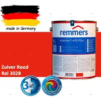 Remmers Induline T-670 PLUS Dekkende Houtbeits buiten – RAL 3028 Zuiver Rood – 5 L – Opvolger GW 310 Dekkend