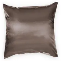 Beauty Pillow - Satijnen Kussensloop - 80x80 cm - Duitse afmeting - Taupe