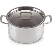 Le Creuset RVS Kookpan Ø 24cm 6,0l