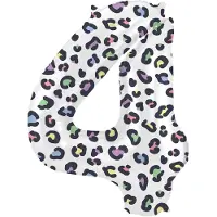 Folat - Folieballon Cijfer 4 Bright Panther - 86 cm