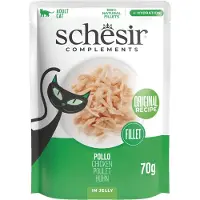 Schesir 12x Complementary Kattenvoer Kip in Gelei 70 gr