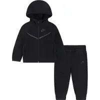 Nike Joggingpak 'TECH FLEECE' donkergrijs / zwart