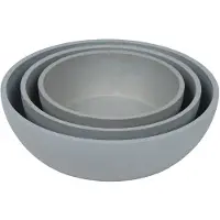 District 70 Hondenvoerbak Bamboo Medium Blauw D 17,5 H 5,8 Cm 1000 Ml