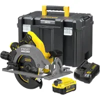 Stanley - 18V ACCU Cirkelzaag 190 mm, 1x accu 4,0 Ah Li-Ion, oplader SFMCS551M1T-QW