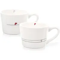 Orion Mokken Keramiek HART 200 ml 2 stuks - Set - Bekers - Koffiebekers - Kopjes - Koffiemok