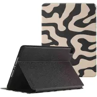 Selencia Vivid tablethoes voor de Apple iPad 9 (2021) 10.2 inch / iPad 8 (2020) 10.2 inch / iPad 7 (2019) 10.2 inch - Art Wave Black
