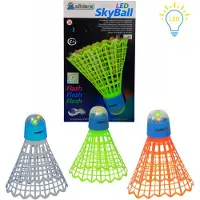 Alldoro Mega Led Shuttle,17,5cm, Assorti, 3 Kleuren LED, Shuttle, Incl Batterijen