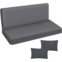 Ferocity - Tuinschommelkussen - Waterafstotend - Zitcomfort - Onderhoudsvriendelijk - Duurzaam - 150 x 50 x 50 x 10 cm - Polyester - Grafiet GLATT