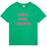 Indian blue jeans T-shirt groen Meisjes Katoen Ronde hals Tekst - maat 176