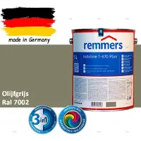 Remmers Induline T-670 PLUS Dekkende Houtbeits buiten – RAL 7002 Olijfgrijs – 5 L – Opvolger GW 310 Dekkend