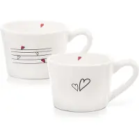 Orion Mokken Keramiek HART 210 ml 2 stuks - Set - Bekers - Koffiebekers - Kopjes - Koffiemok