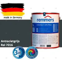 Remmers Induline T-670 PLUS Dekkende Houtbeits buiten – RAL 7016 Antracietgrijs – 5 L – Opvolger GW 310 Dekkend