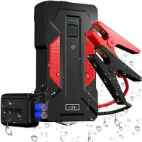 Equivera Jumpstarter voor Auto - Accu Booster - Acculader voor Auto - Starthulp voor Auto - Acculader - Auto Acculader - Accu Booster voor Auto - Nooit meer zonder lege accu!