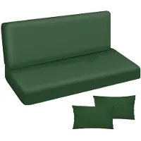 Ferocity - Tuinschommelkussen - Waterafstotend - Zitcomfort - Onderhoudsvriendelijk - Duurzaam - 185 x 50 x 50 x 10 cm - Polyester - Groen GLATT