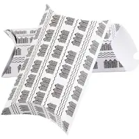 Packlinq Cadeaudoosje, badhuis, afm 18x15x6 cm, 300 gr, zwart, wit, 3 stuk/ 1 doos