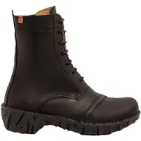 El naturalista Dames Leren enkellaarsjes Ng57 zwart (38), Leer, 1 tot 3 cm, Veters, Casual 2NG572019605_001