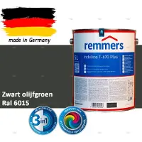 Remmers Induline T-670 PLUS Dekkende Houtbeits buiten – RAL 6015 Zwart olijfgroen – 5 L – Opvolger GW 310 Dekkend