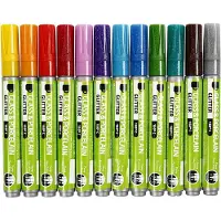 Packlinq Glas- & Porseleinstiften, lijndikte 2-4 mm, semi-dekkend, diverse kleuren, 72 stuk