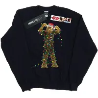 Star Wars Jongens Chewbacca Kerstverlichting Sweatshirt (Marineblauw)