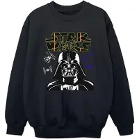 Star Wars Jongens Darth Vader Comp Logo Sweatshirt (Zwart)