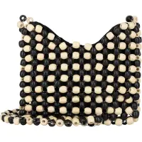 IZIA Schoudertas beige / zwart